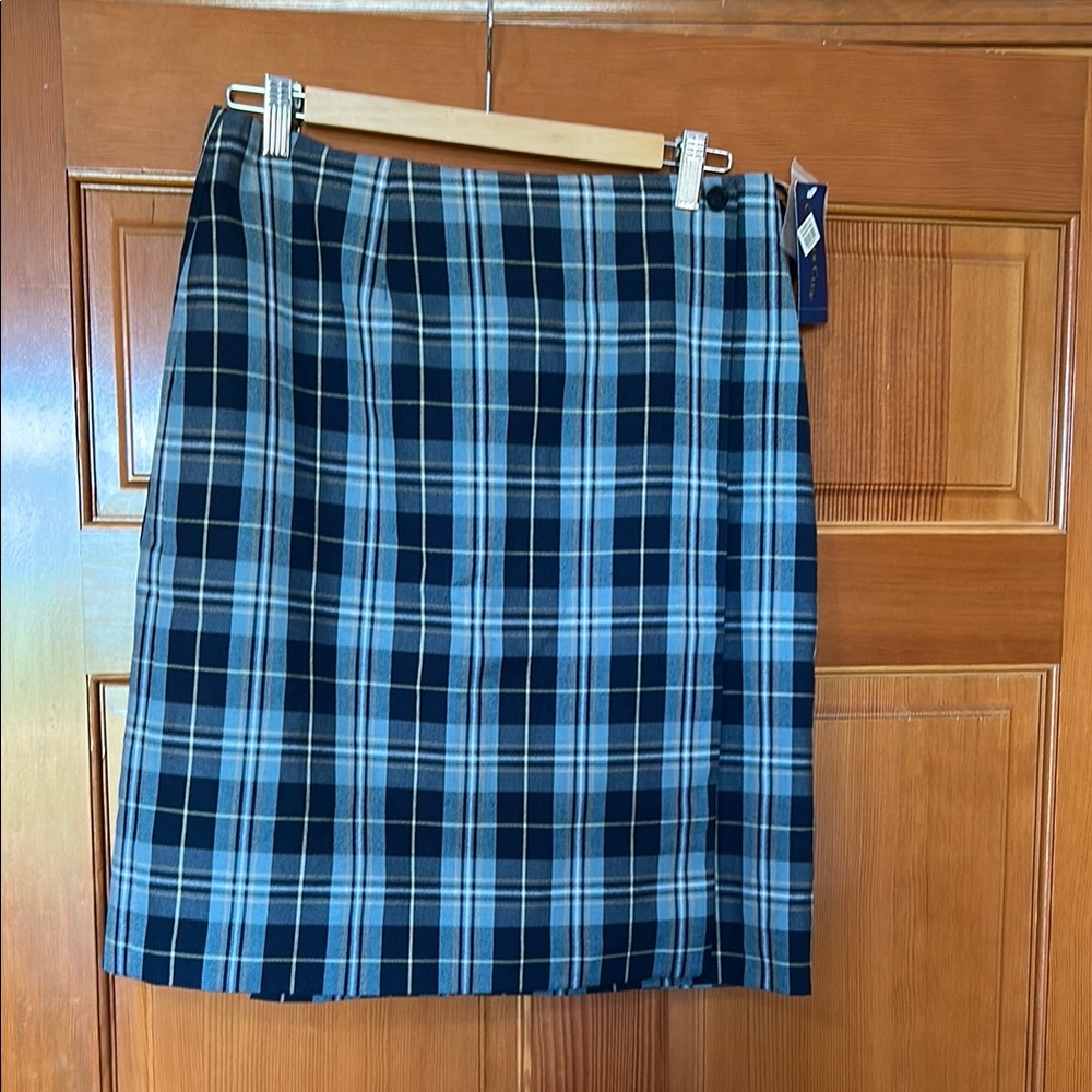 Plaid Blue Skirt